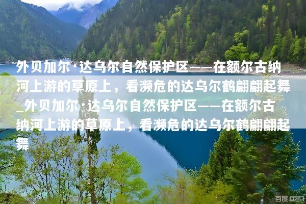 外贝加尔·达乌尔自然保护区——在额尔古纳河上游的草原上，看濒危的达乌尔鹤翩翩起舞_外贝加尔·达乌尔自然保护区——在额尔古纳河上游的草原上，看濒危的达乌尔鹤翩翩起舞