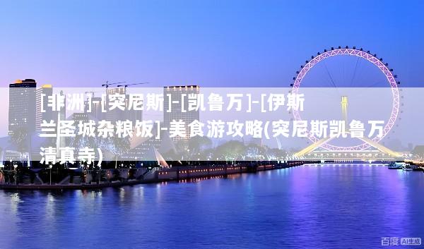 [非洲]-[突尼斯]-[凯鲁万]-[伊斯兰圣城杂粮饭]-美食游攻略(突尼斯凯鲁万清真寺)